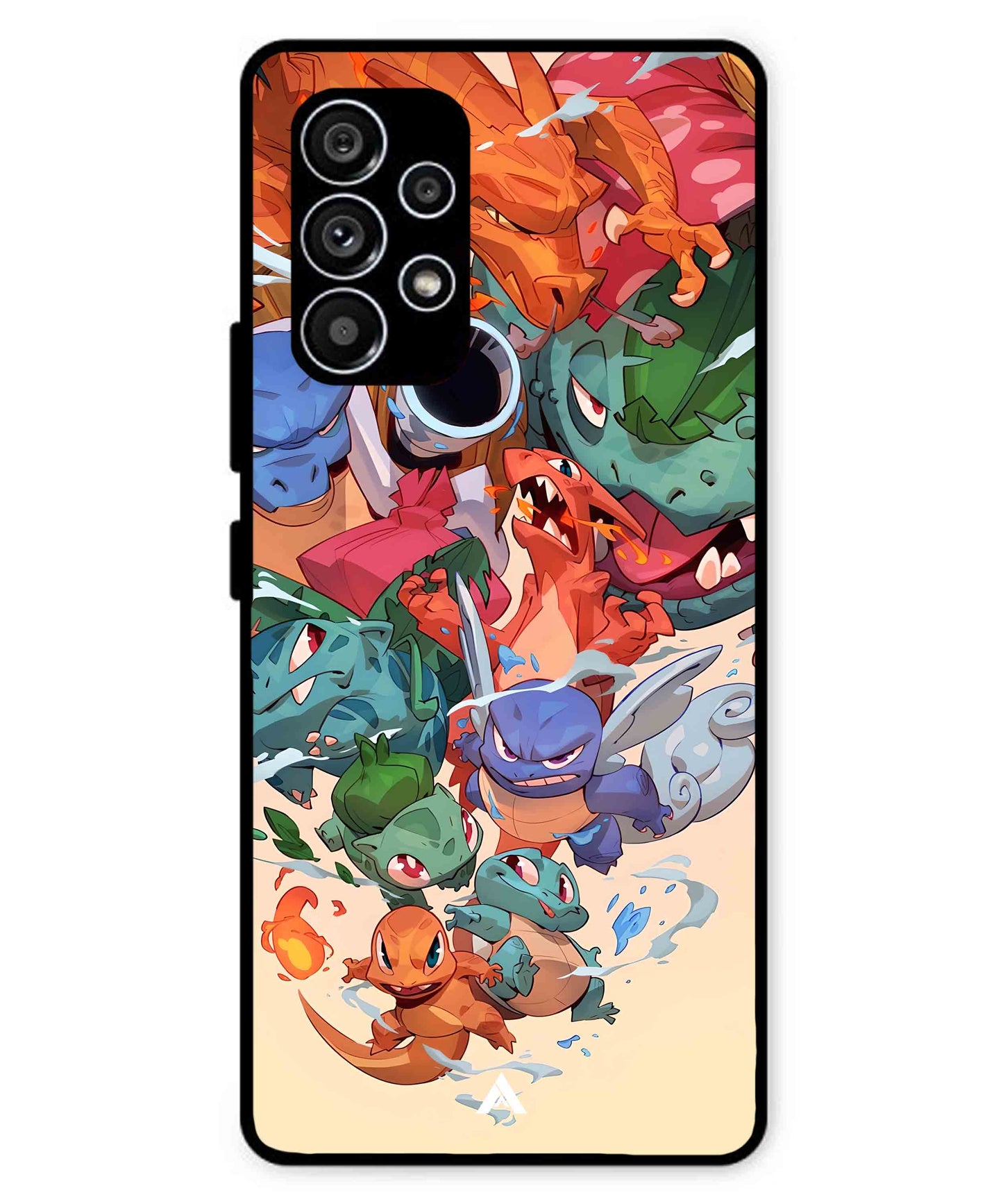 Pokemon Team 2 Metal Back Cover Phone Case for Samsung Galaxy A53