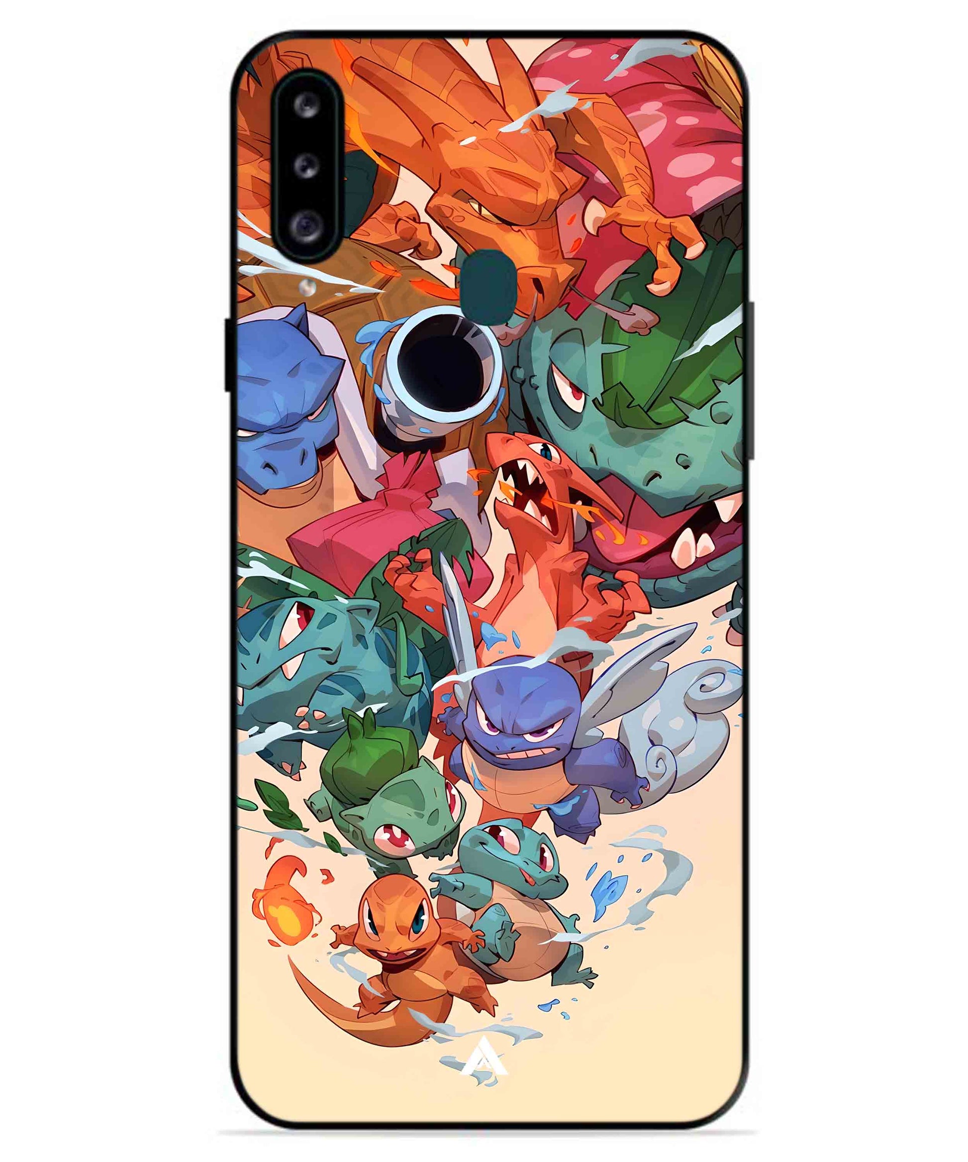 Pokemon Team 2 Metal Back Cover Phone Case for Samsung Galaxy A70