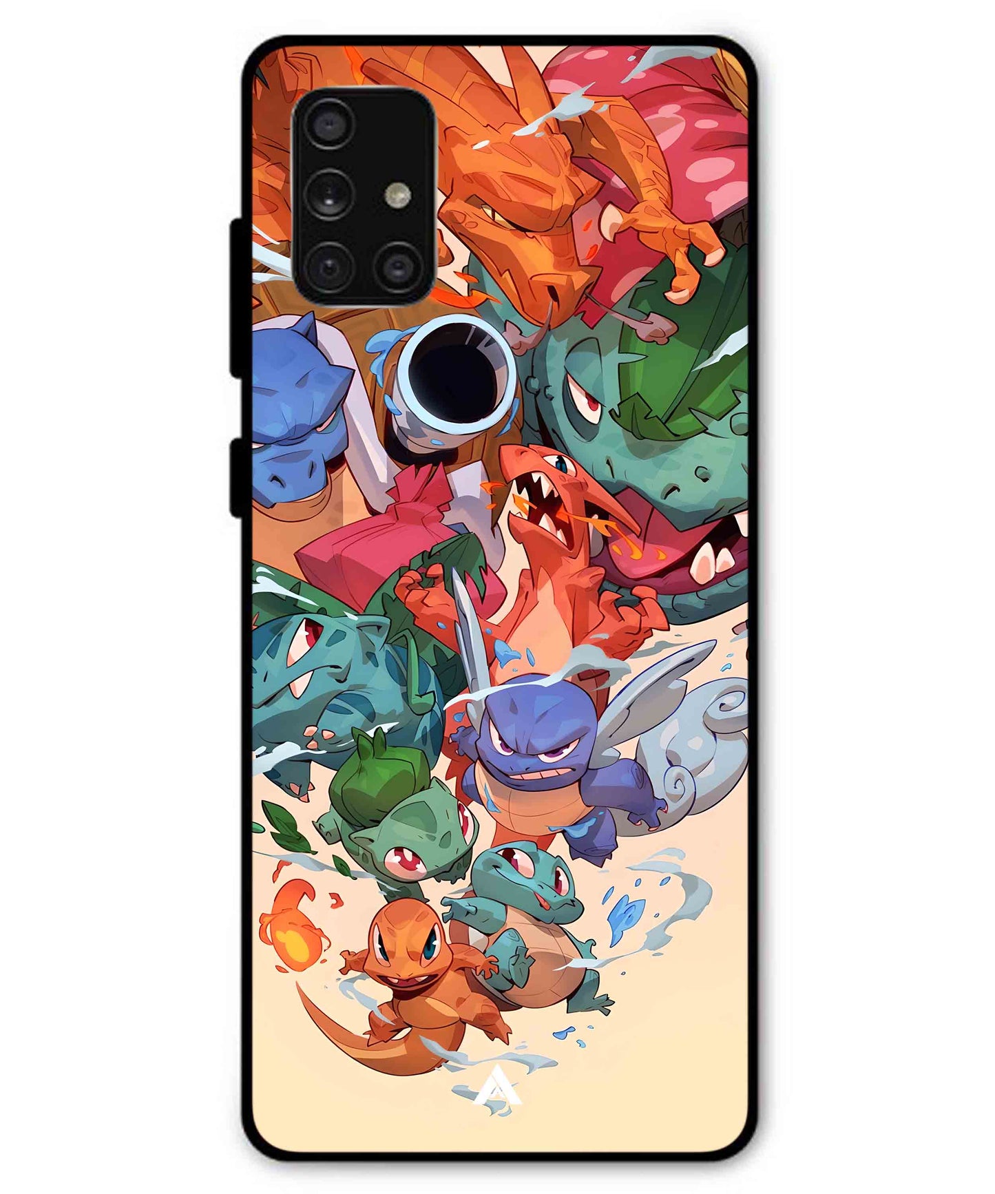 Pokemon Team 2 Metal Back Cover Phone Case for Samsung Galaxy A71