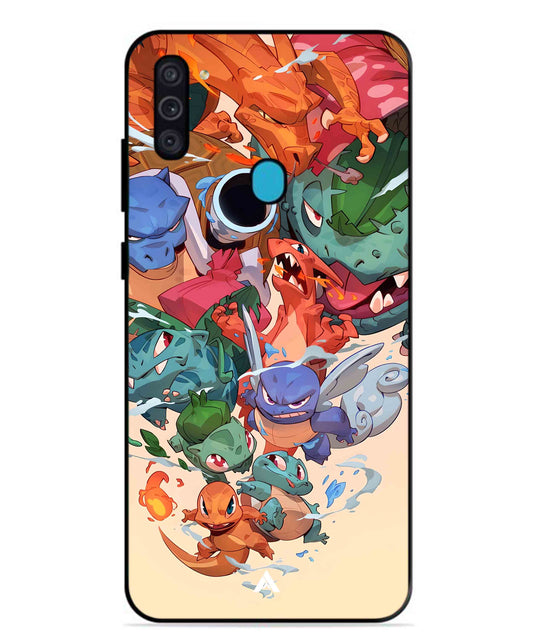Pokemon Team 2 Metal Back Cover Phone Case for Samsung Galaxy F11