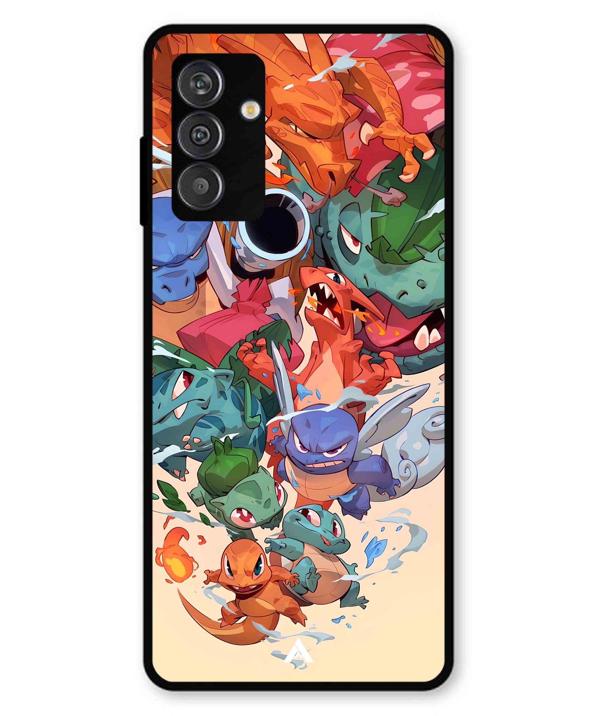 Pokemon Team 2 Metal Back Cover Phone Case for Samsung Galaxy F14