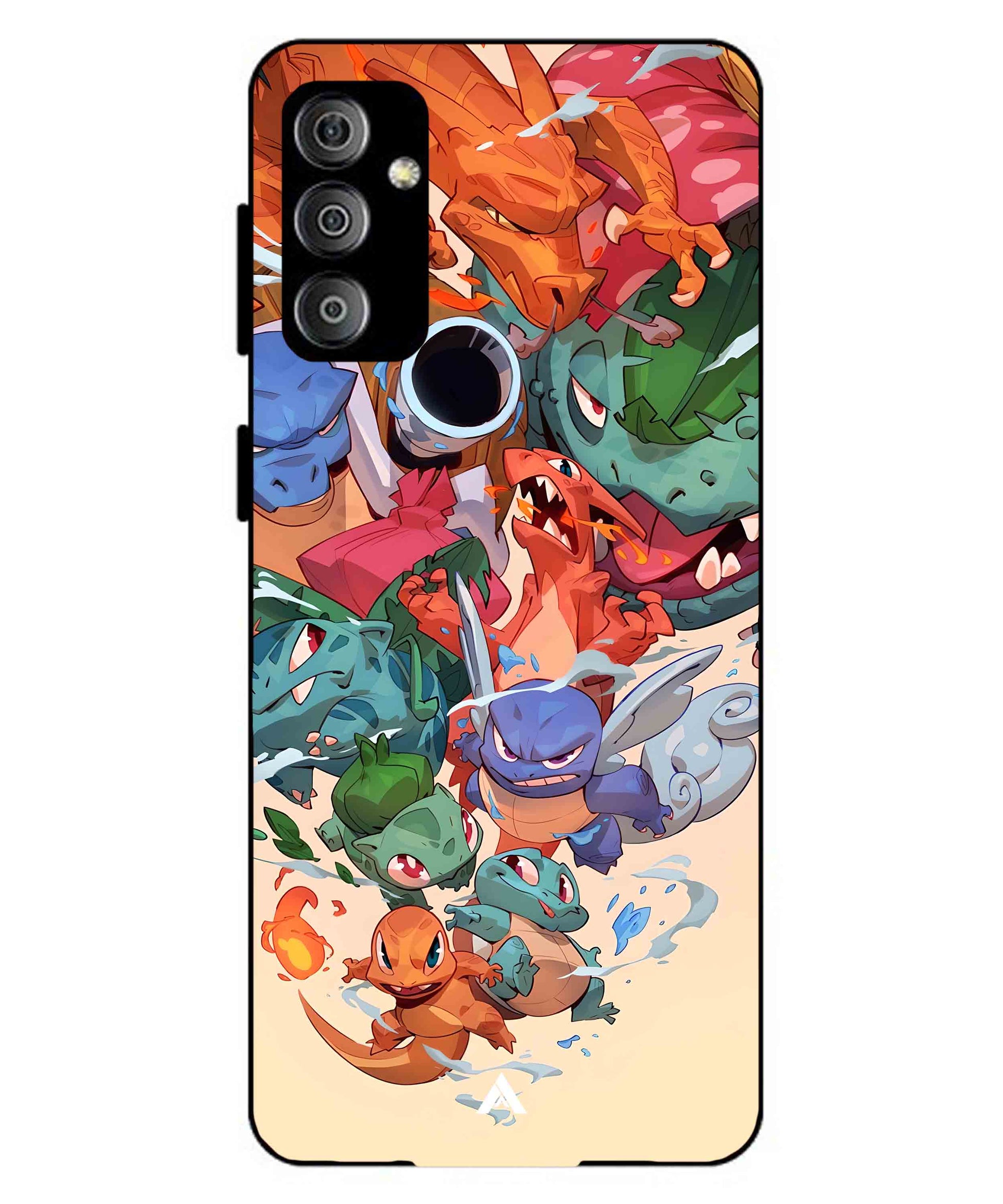 Pokemon Team 2 Metal Back Cover Phone Case for Samsung Galaxy F23