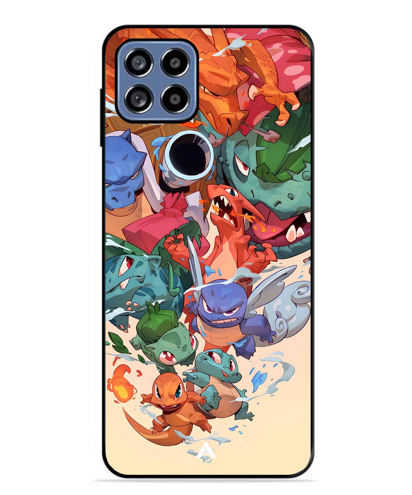 Pokemon Team 2 Metal Back Cover Phone Case for Samsung Galaxy F42