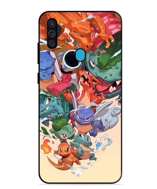 Pokemon Team 2 Metal Back Cover Phone Case for Samsung Galaxy M11