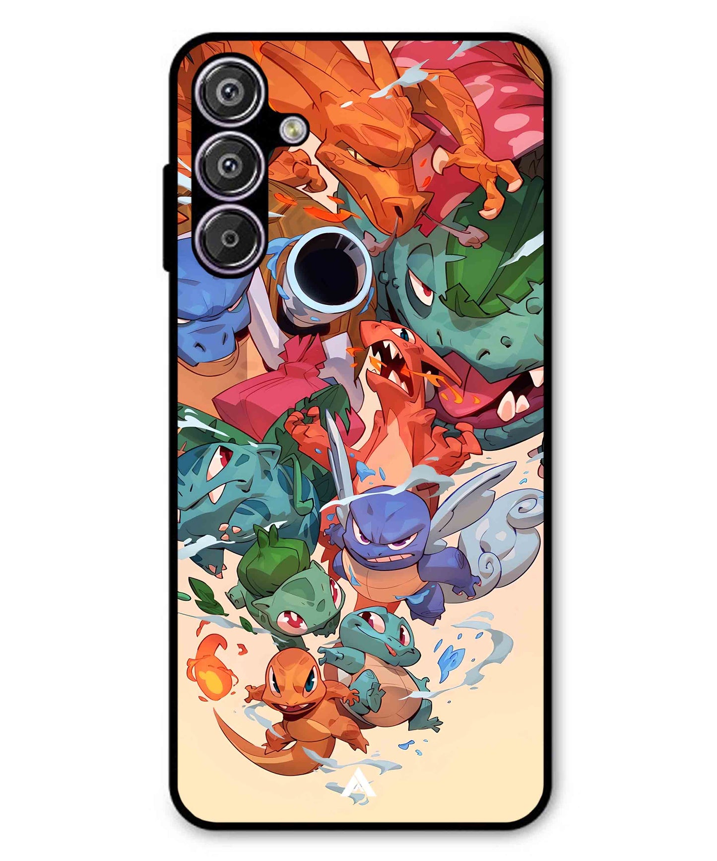 Pokemon Team 2 Metal Back Cover Phone Case for Samsung Galaxy M15