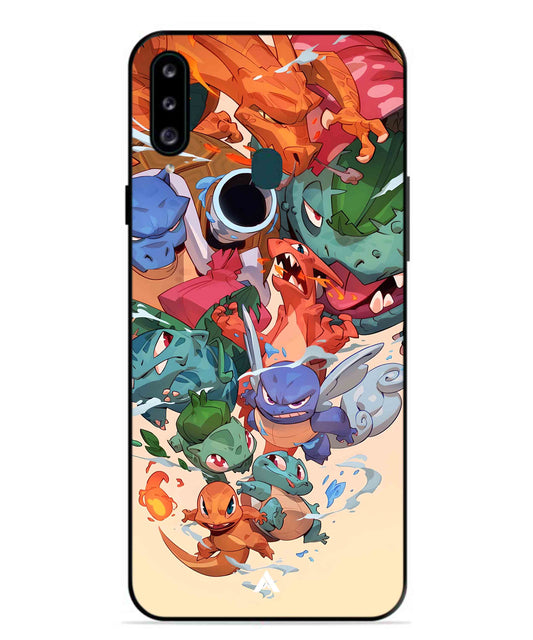 Pokemon Team 2 Metal Back Cover Phone Case for Samsung Galaxy M30