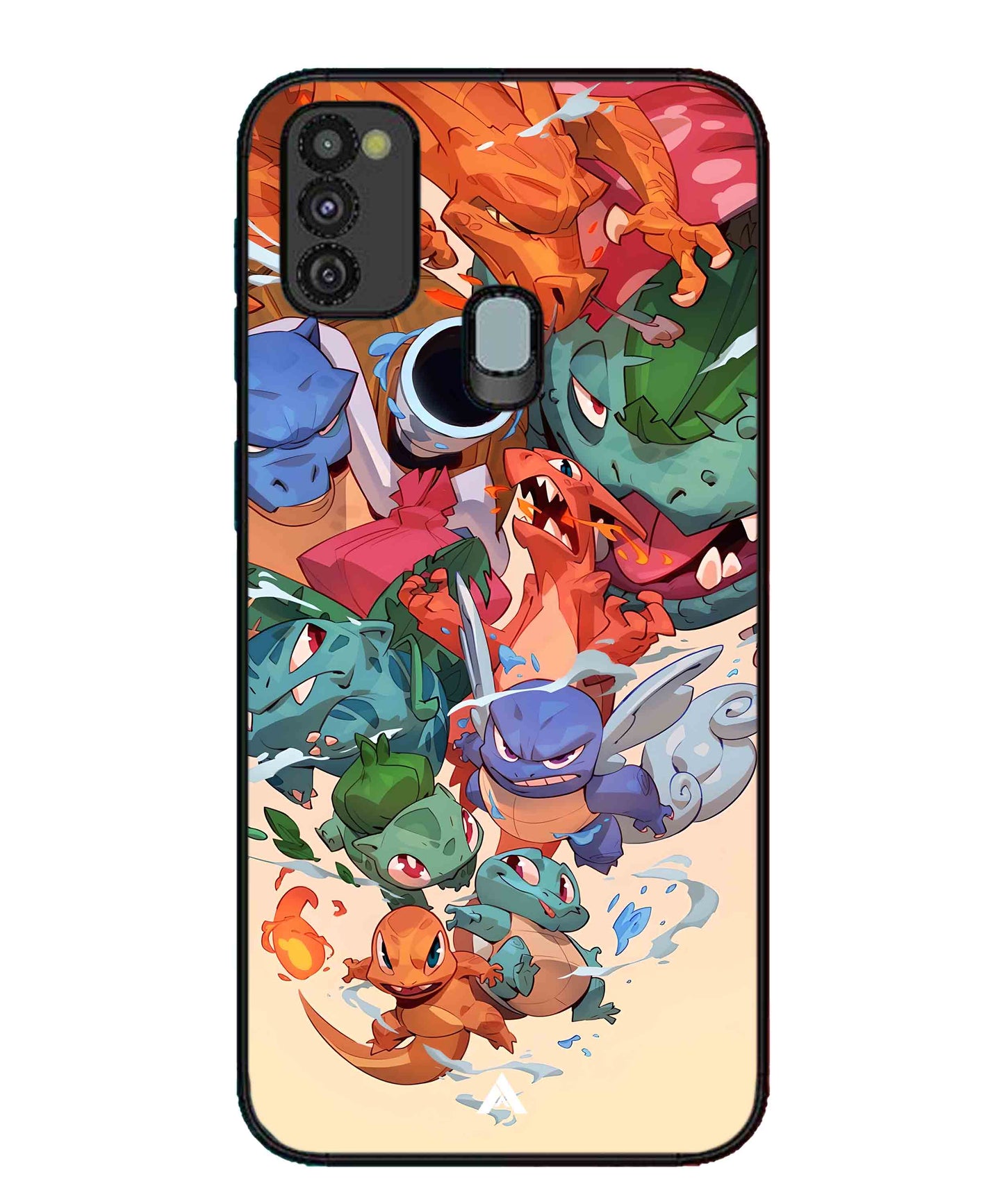 Pokemon Team 2 Metal Back Cover Phone Case for Samsung Galaxy M30s