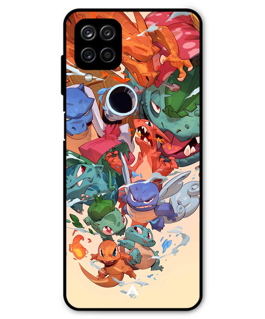 Pokemon Team 2 Metal Back Cover Phone Case for Samsung Galaxy M42