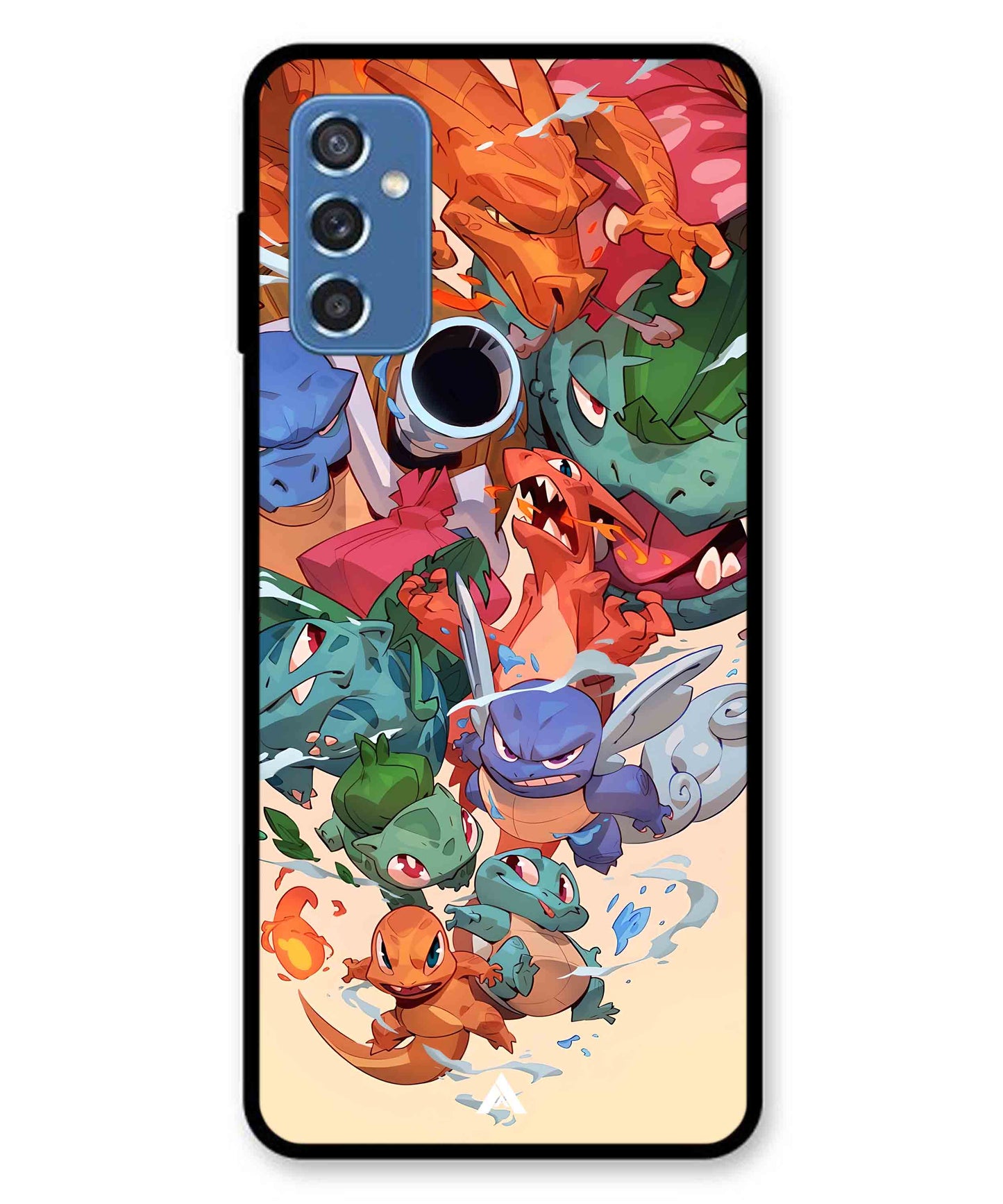 Pokemon Team 2 Metal Back Cover Phone Case for Samsung Galaxy M52