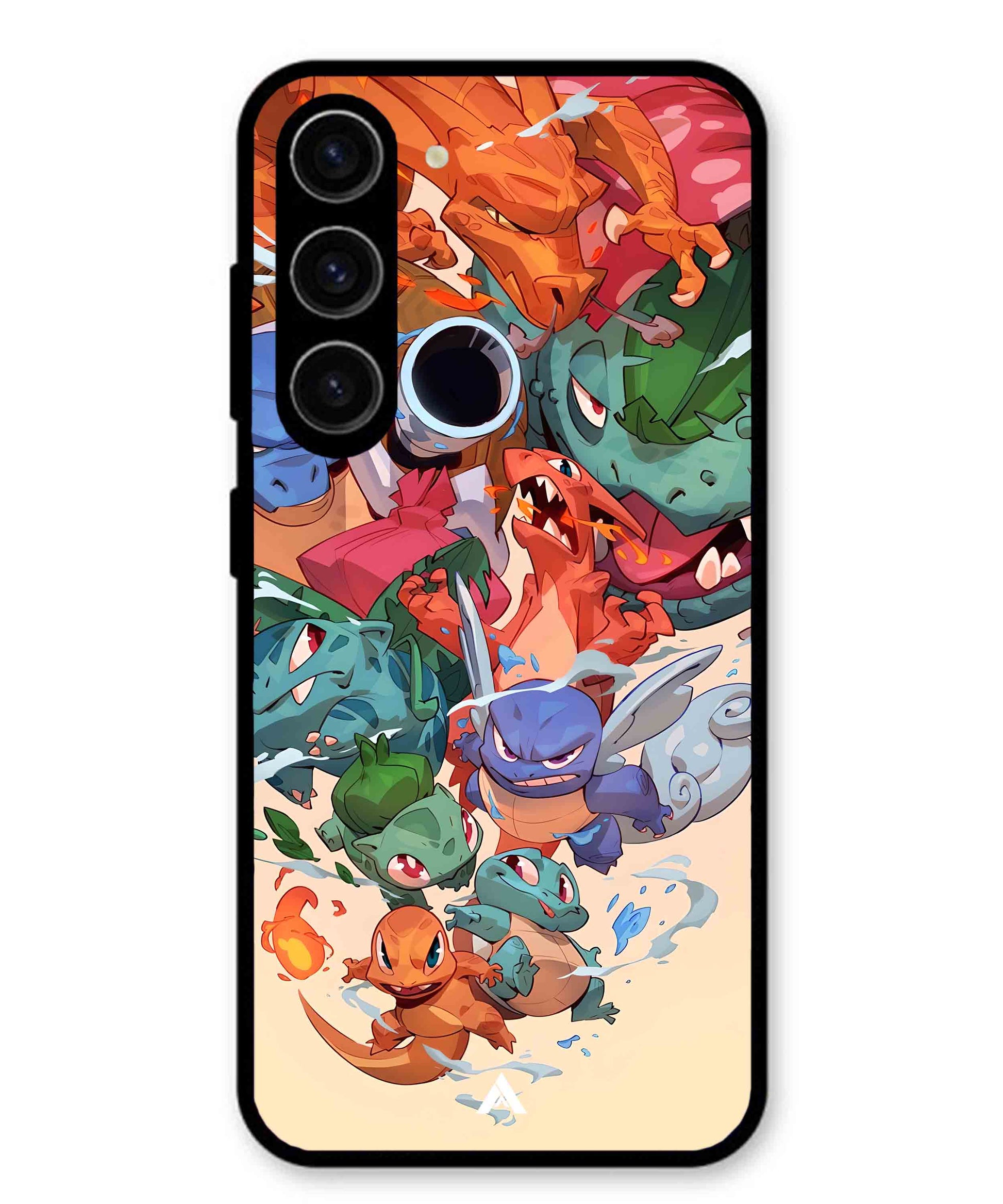 Pokemon Team 2 Metal Back Cover Phone Case for Samsung Galaxy S24