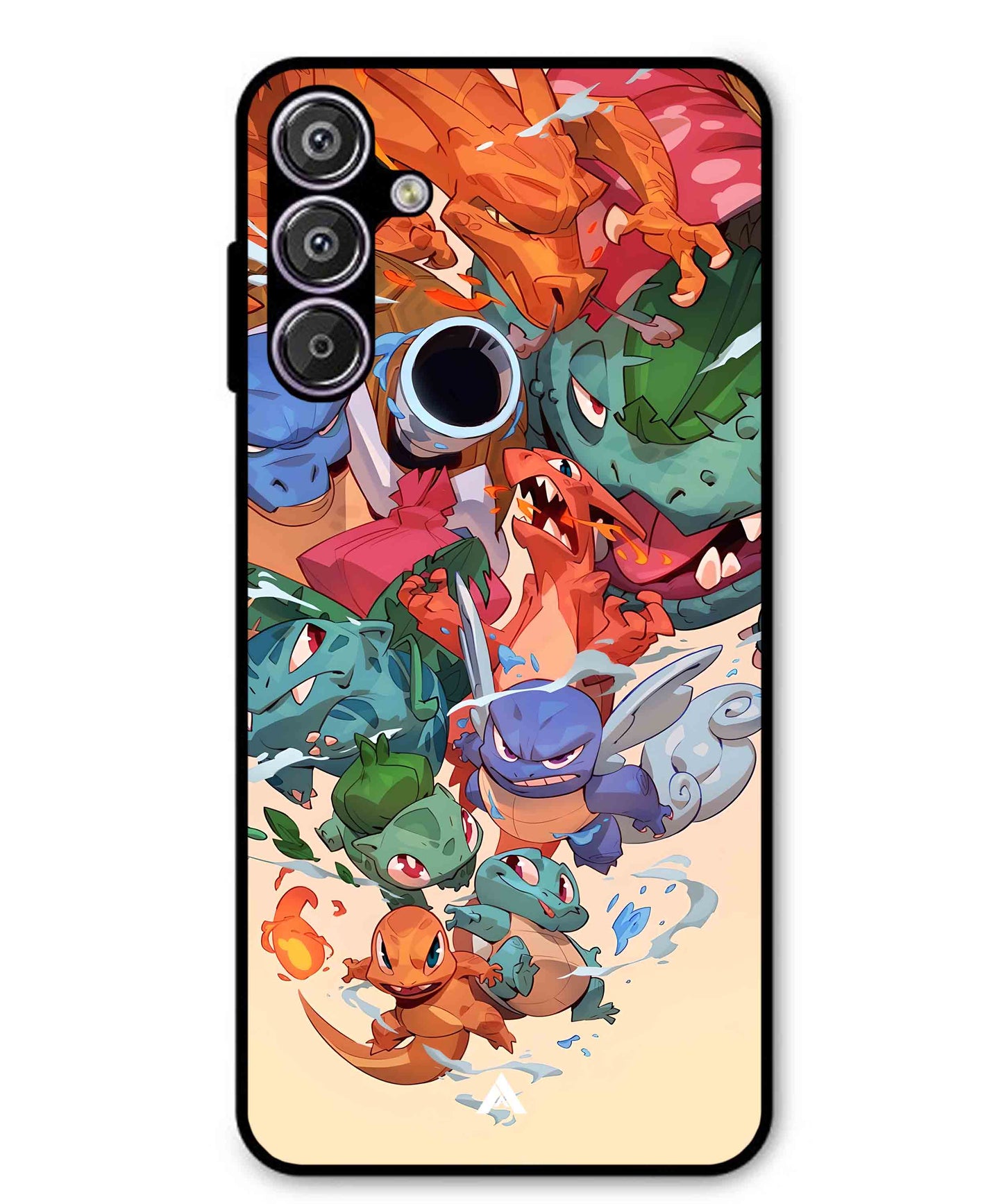 Pokemon Team 2 Metal Back Cover Phone Case for Samsung Galaxy S25 Plus