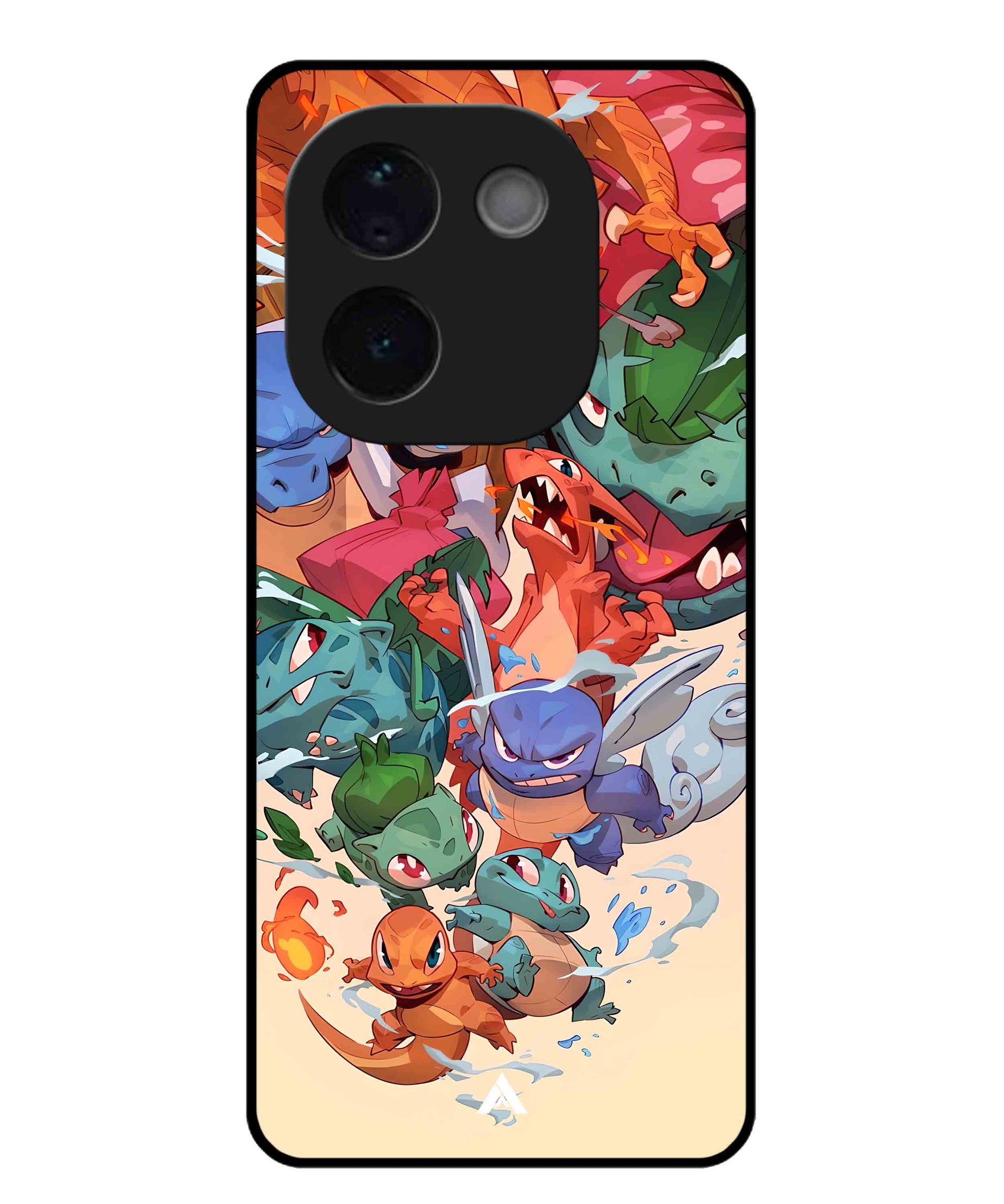 Pokemon Team 2 Metal Back Cover Phone Case for Vivo T3 Pro