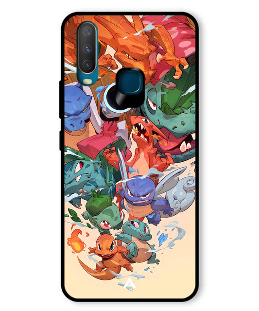 Pokemon Team 2 Metal Back Cover Phone Case for Vivo Y11
