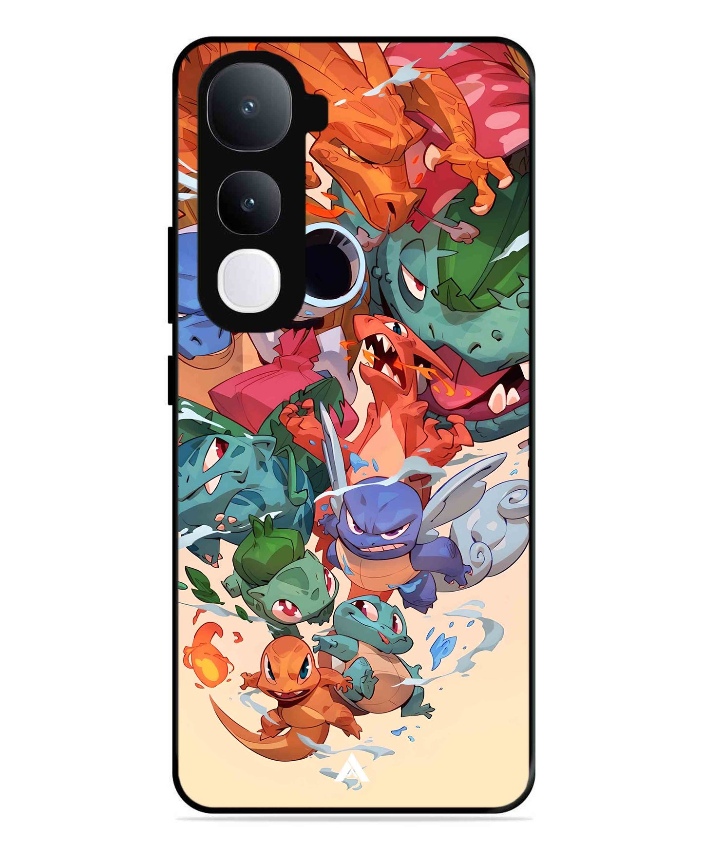 Pokemon Team 2 Metal Back Cover Phone Case for Vivo Y400