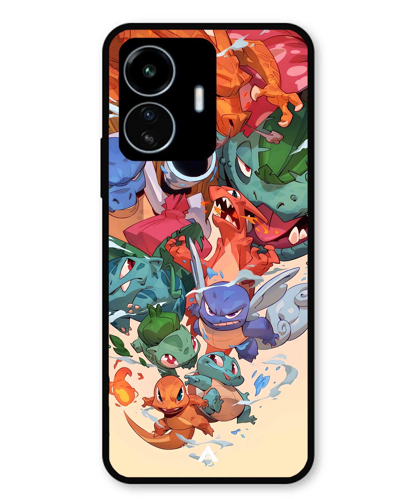 Pokemon Team 2 Metal Back Cover Phone Case for Vivo Y77