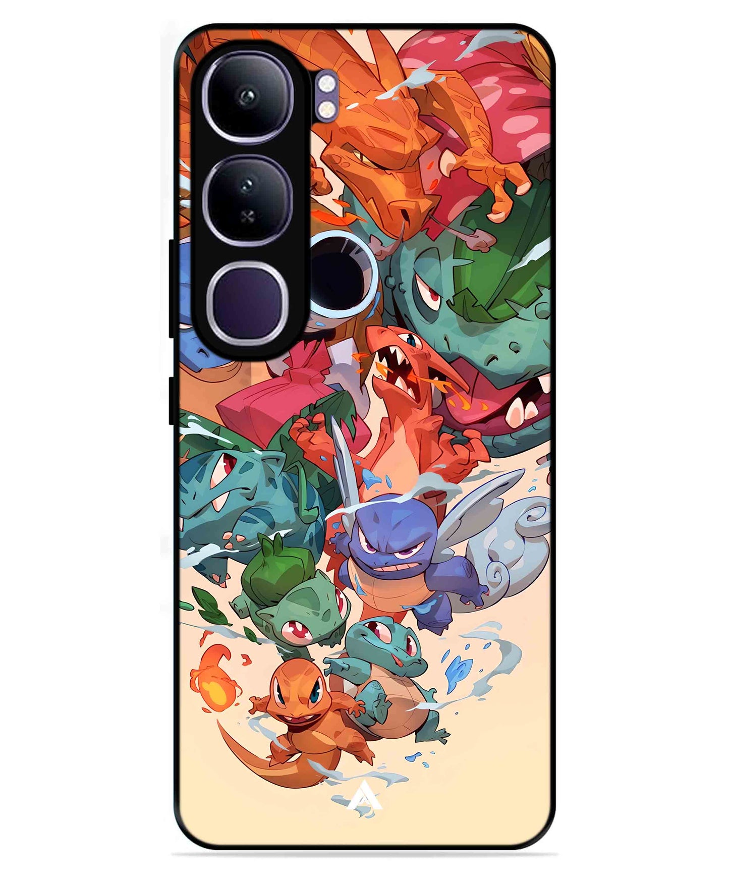 Pokemon Team 2 Metal Back Cover Phone Case for Vivo v40 Lite