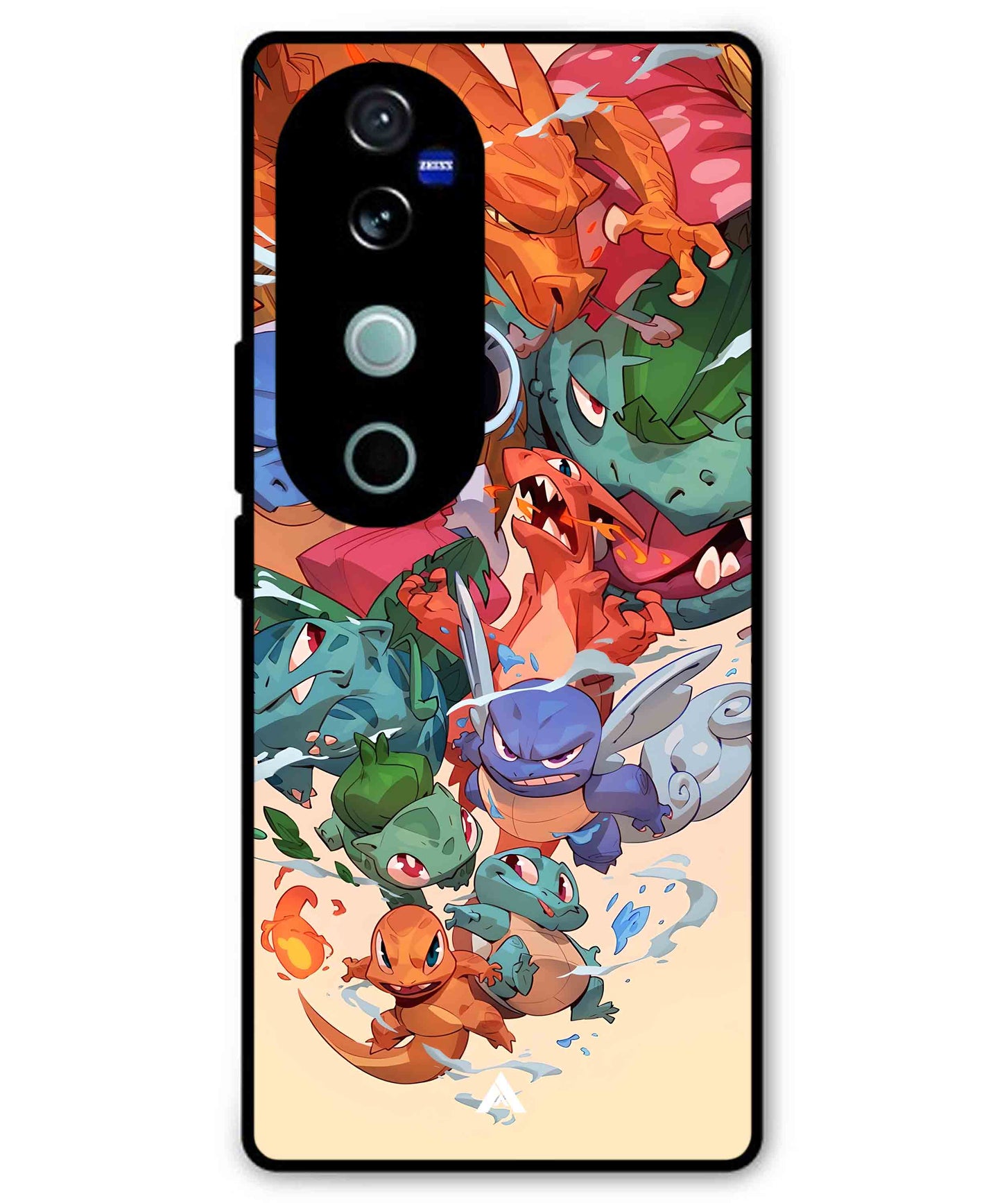 Pokemon Team 2 Metal Back Cover Phone Case for Vivo v40 Pro