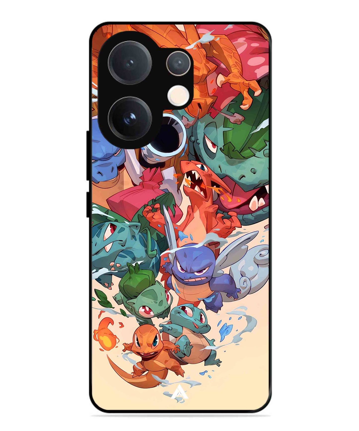Pokemon Team 2 Metal Back Cover Phone Case for Vivo v60