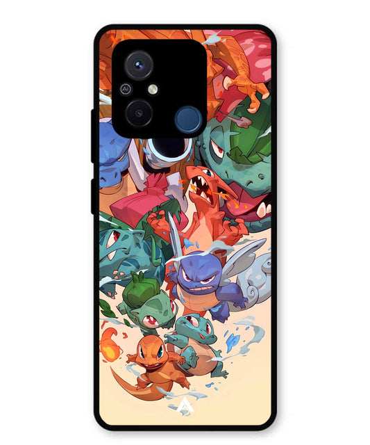 Pokemon Team 2 Metal Back Cover Phone Case for Xiaomi Redmi 12C