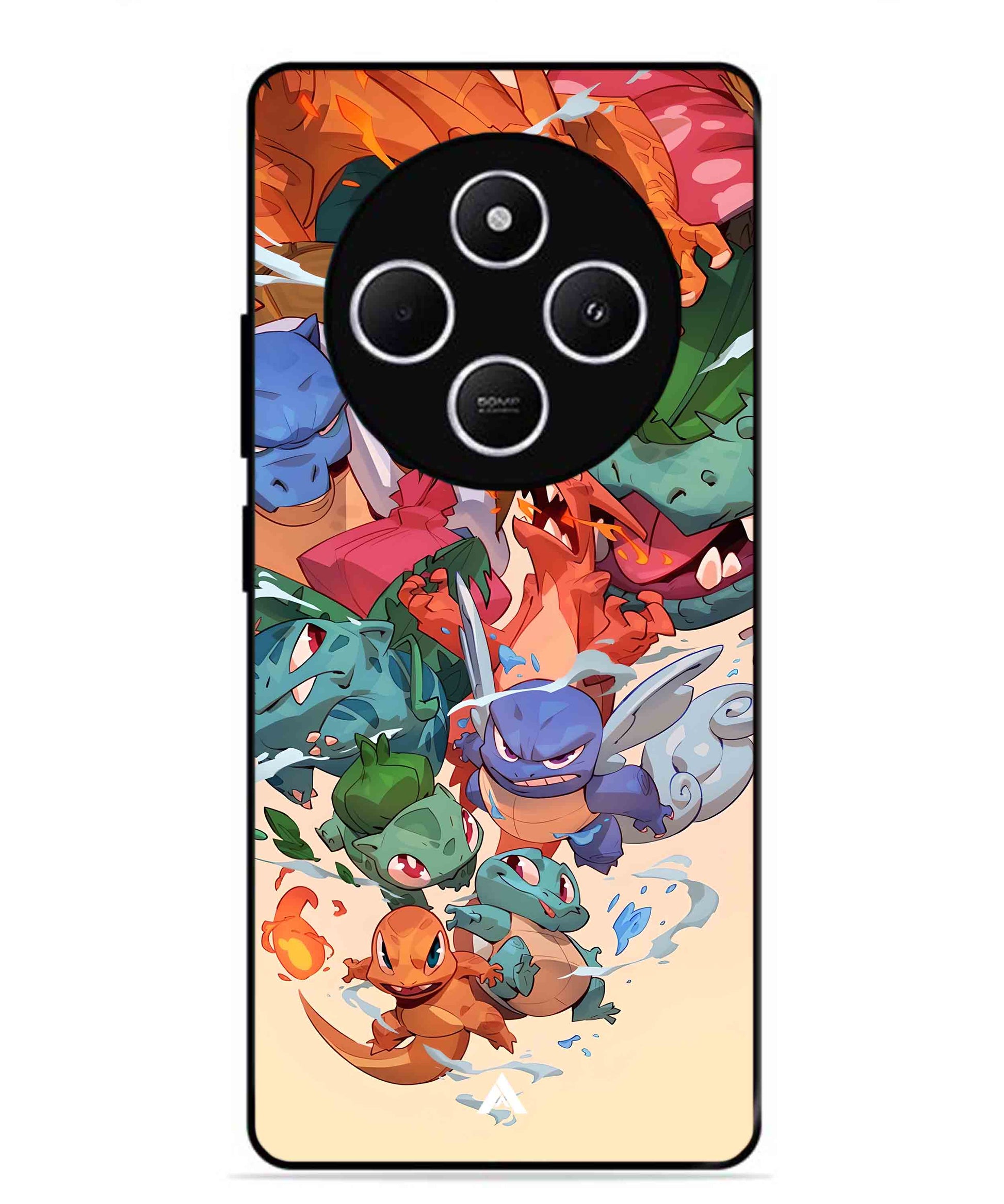 Pokemon Team 2 Metal Back Cover Phone Case for Xiaomi Redmi A4