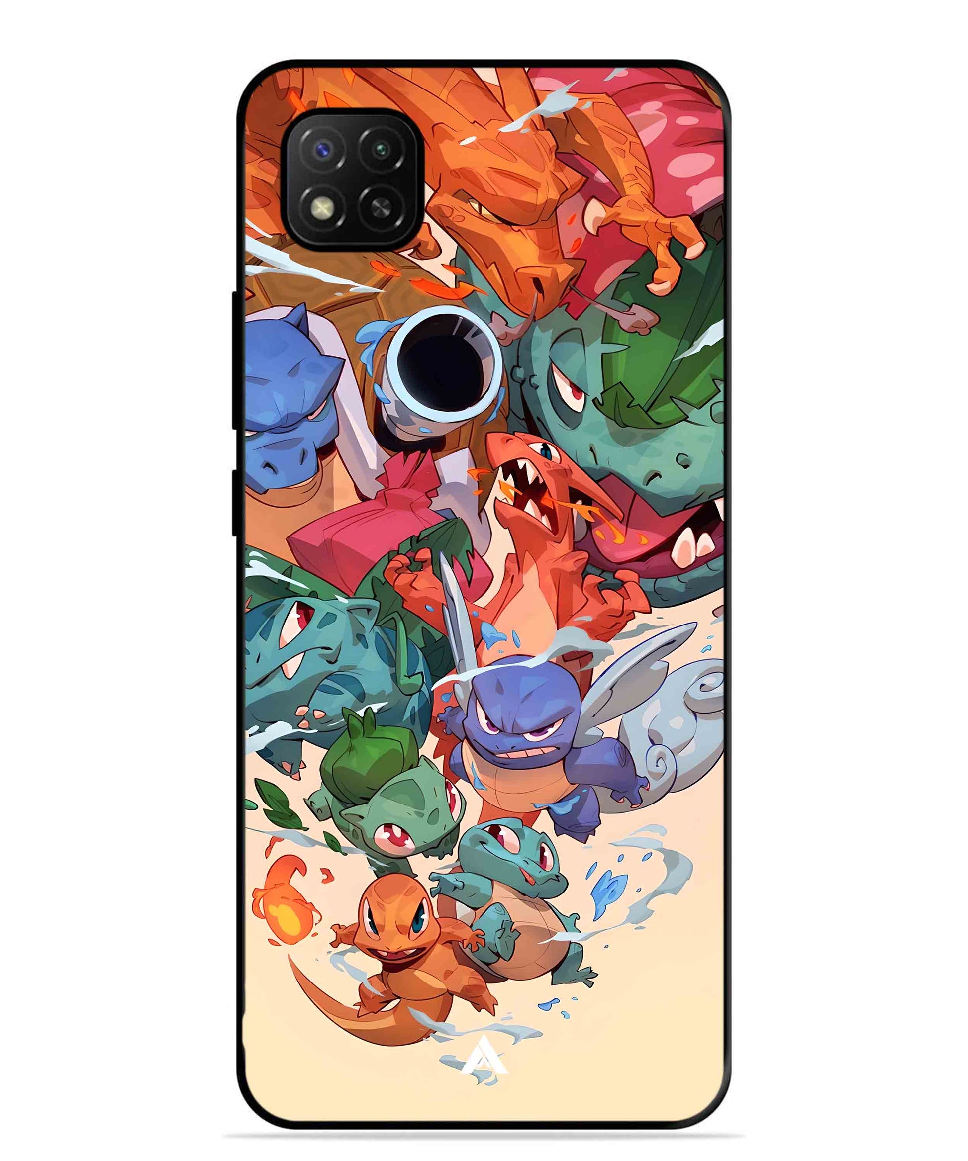 Pokemon Team 2 Metal Back Cover Phone Case for Xiaomi Redmi Activ 9