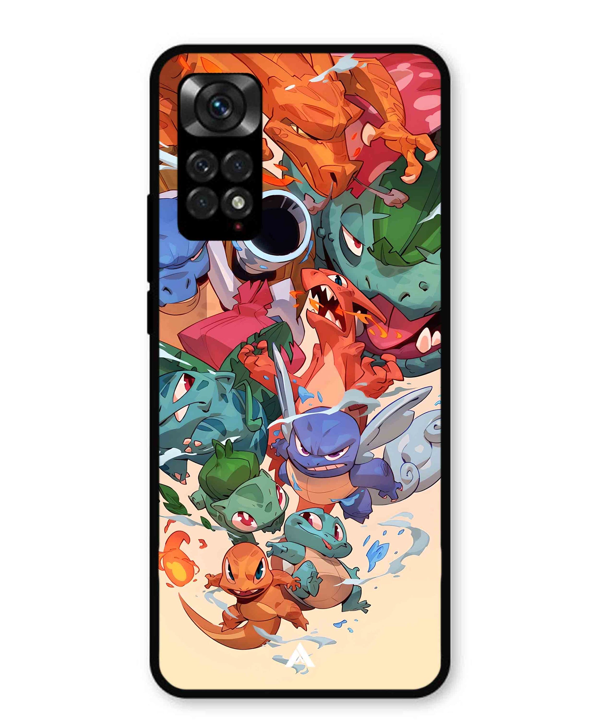Pokemon Team 2 Metal Back Cover Phone Case for Xiaomi Redmi Note 11s