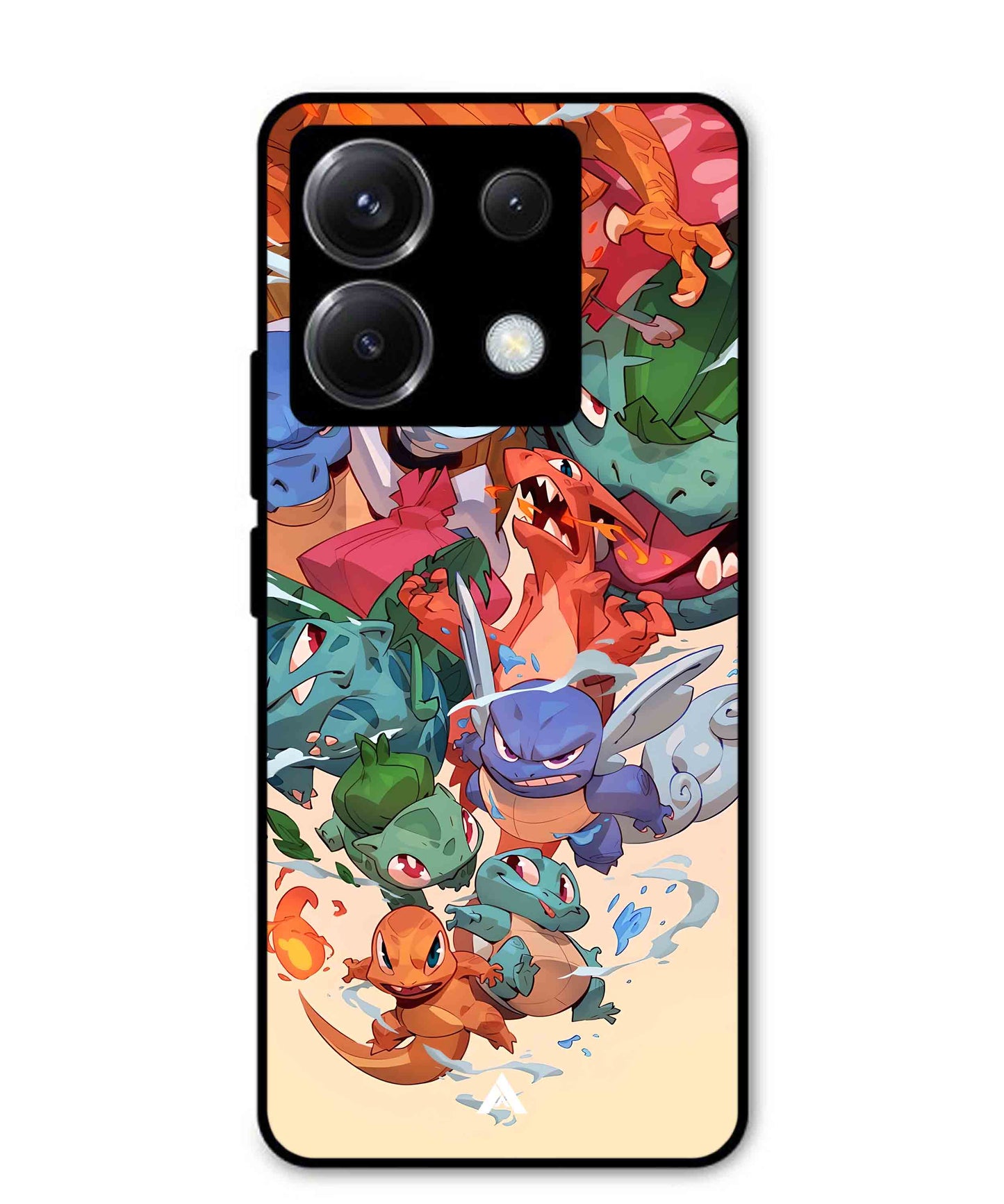 Pokemon Team 2 Metal Back Cover Phone Case for Xiaomi Redmi Note 13 Pro