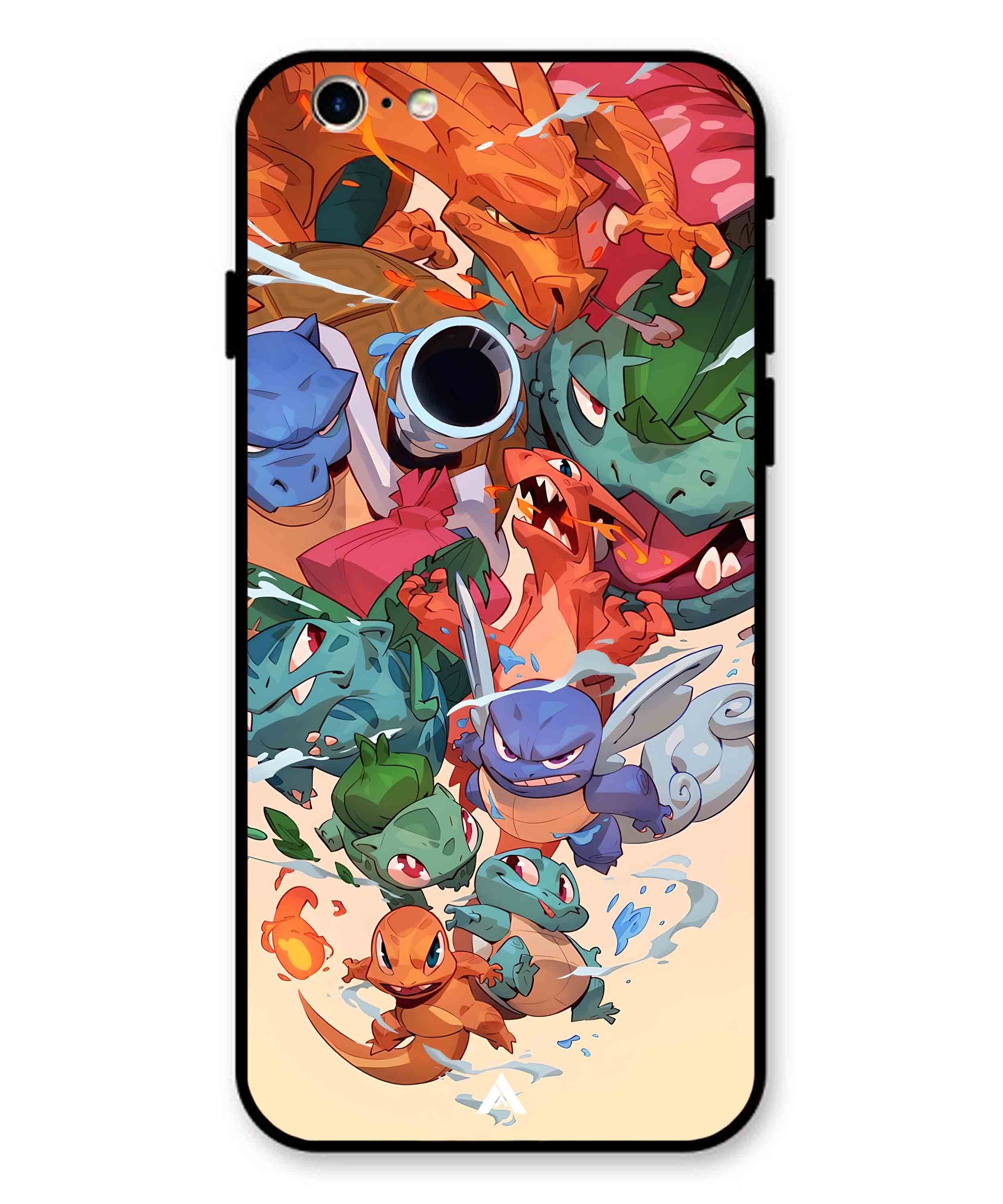 Pokemon Team 2 Metal Back Cover Phone Case for iPhone 11
