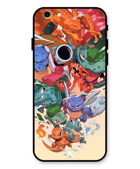 Pokemon Team 2 Metal Back Cover Phone Case for iPhone 11