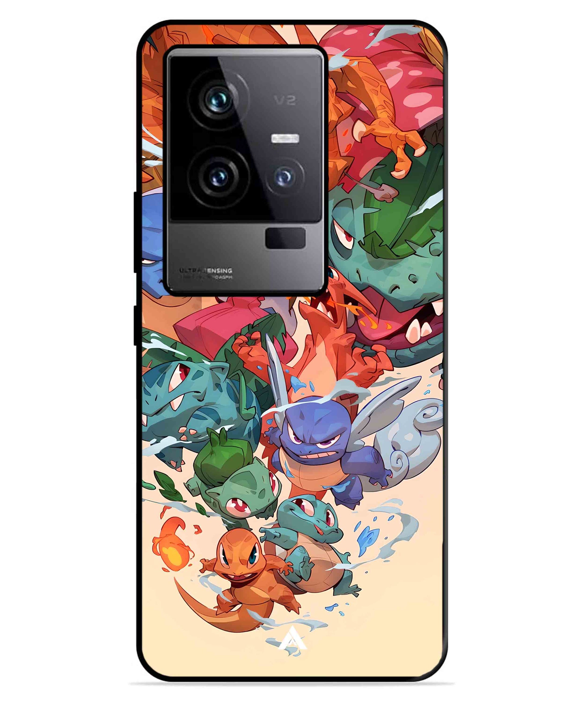 Pokemon Team 2 Metal Back Cover Phone Case for iQOO 11