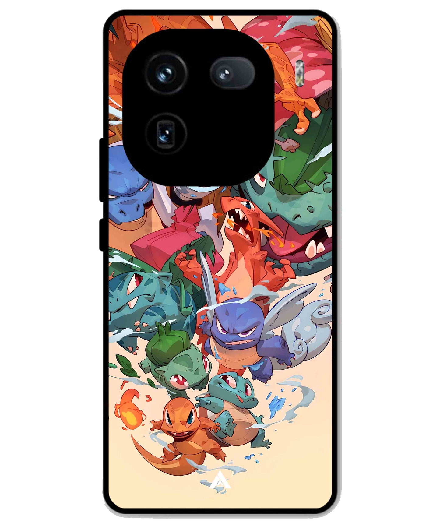Pokemon Team 2 Metal Back Cover Phone Case for iQOO 12