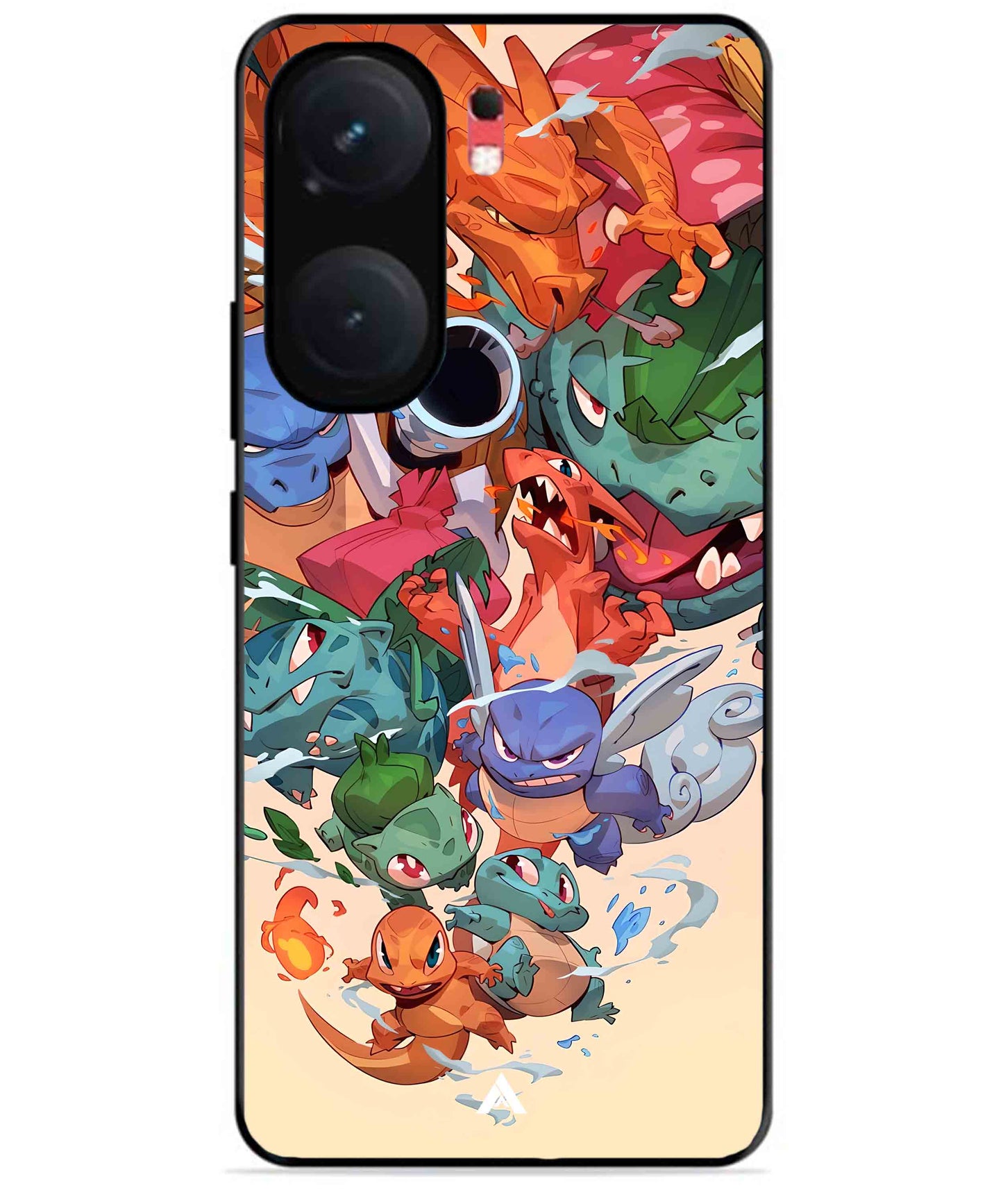 Pokemon Team 2 Metal Back Cover Phone Case for iQOO Neo 9 Pro