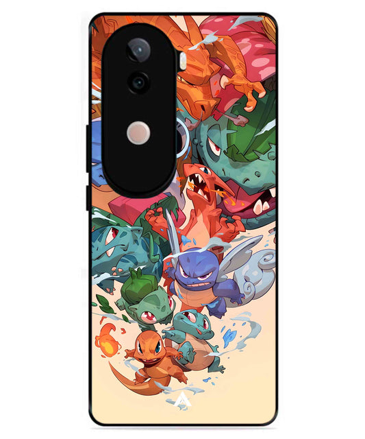 Pokemon Team 2 Metal Back Cover Phone Case for iQOO Z9s