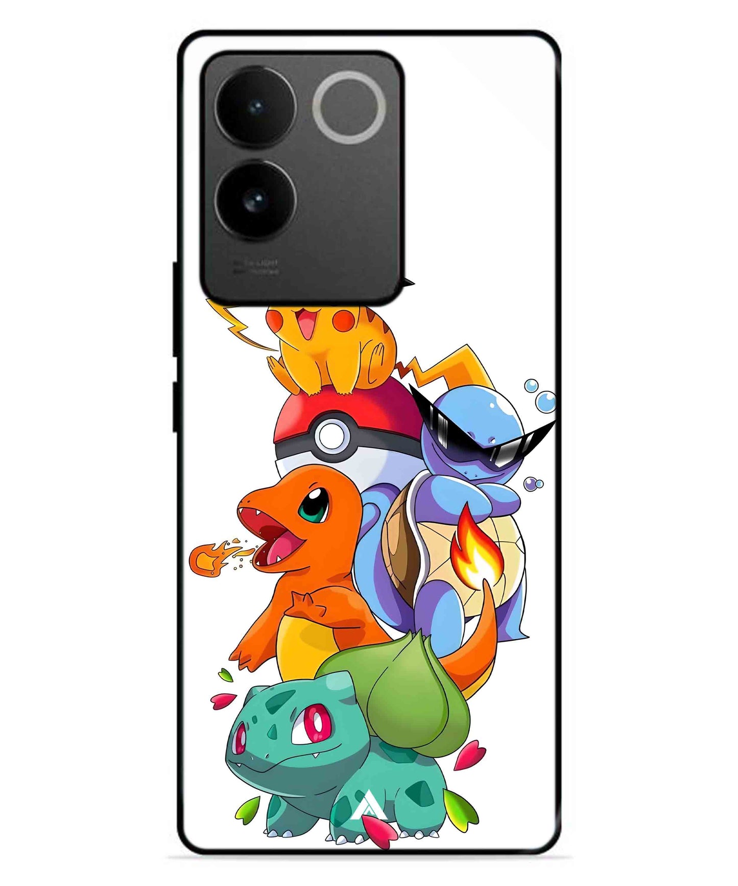Pokemon Team Metal Back Cover Phone Case for IQOO Z7 Pro