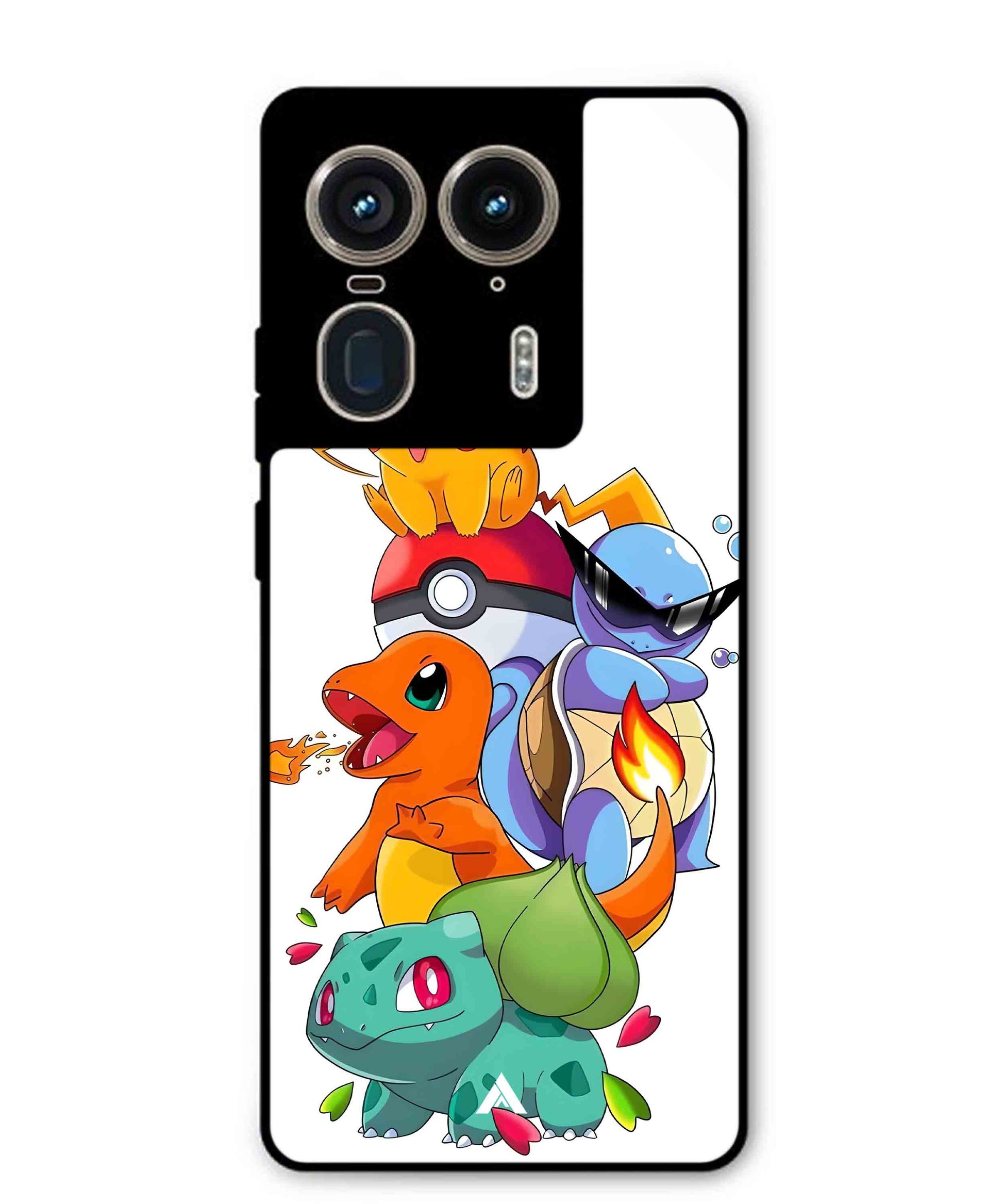 Pokemon Team Metal Back Cover Phone Case for Moto Edge 50 Ultra