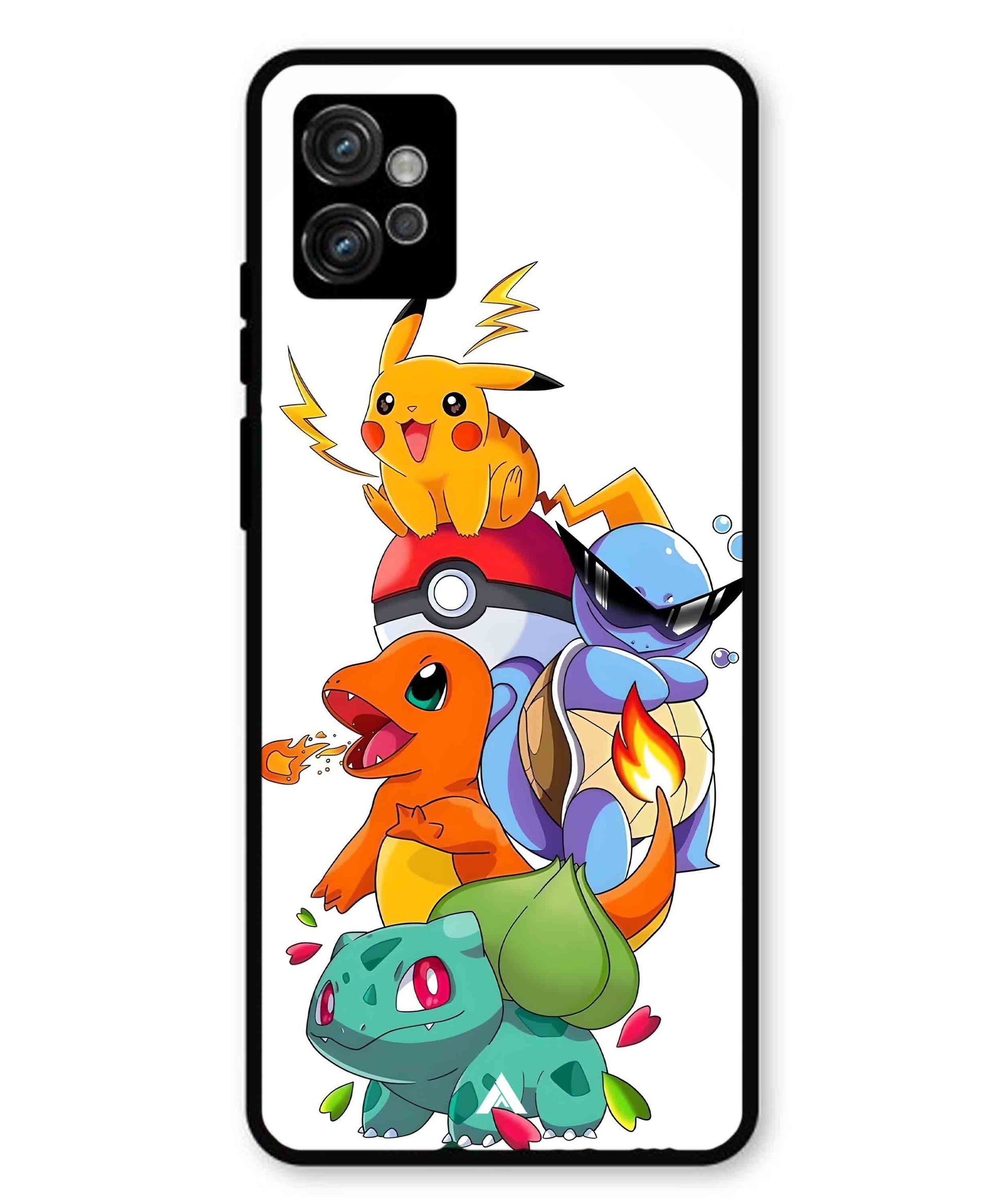 Pokemon Team Metal Back Cover Phone Case for Moto G32