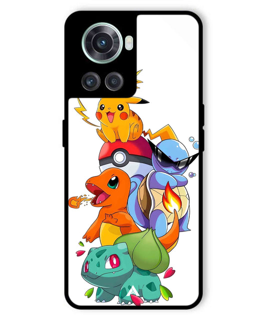 Pokemon Team Metal Back Cover Phone Case for Oneplus 10R