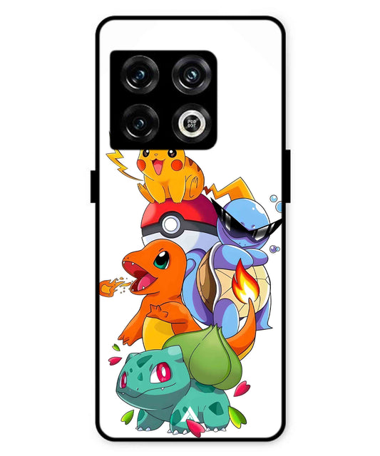 Pokemon Team Metal Back Cover Phone Case for Oneplus 10 Pro