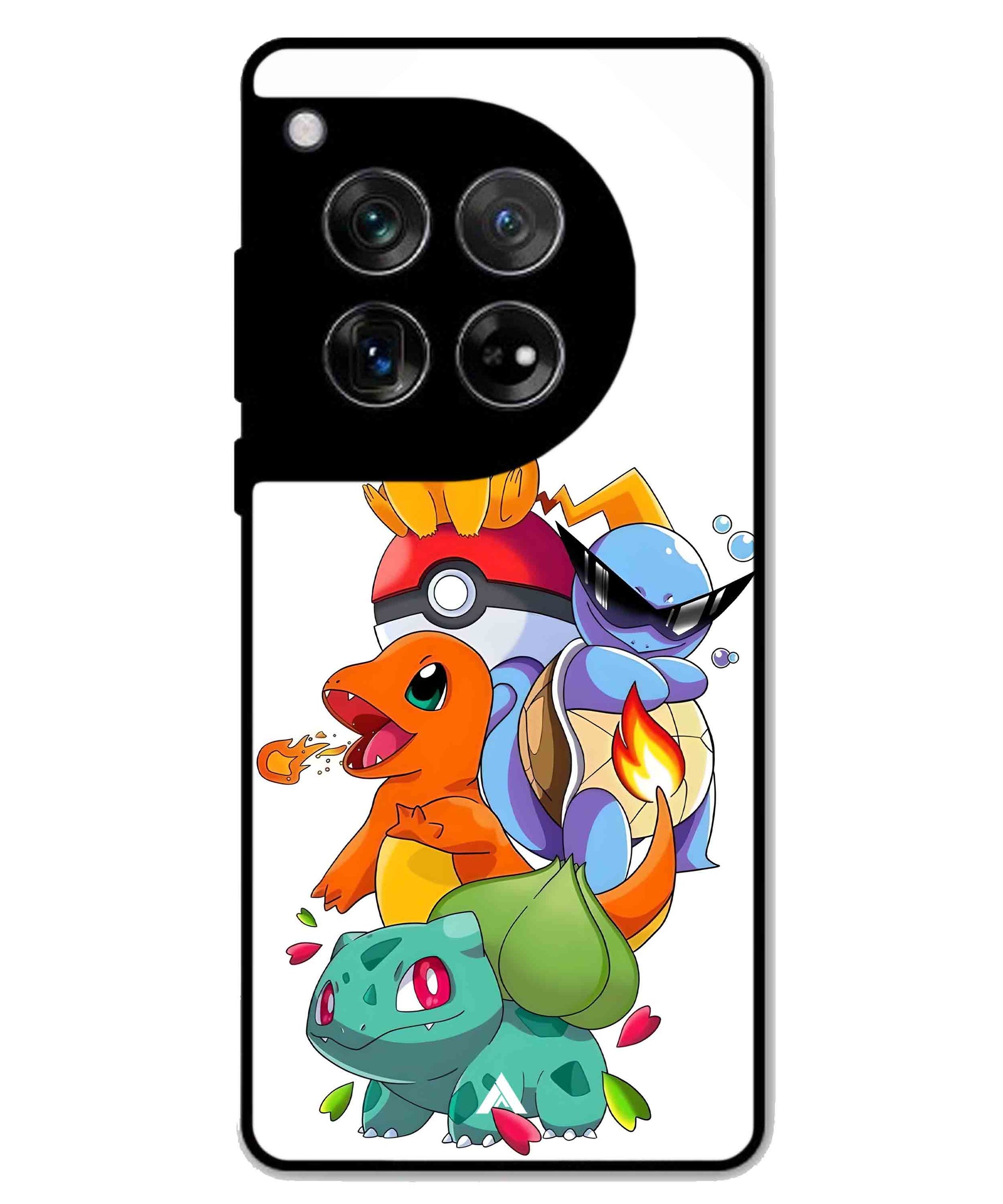 Pokemon Team Metal Back Cover Phone Case for Oneplus 12