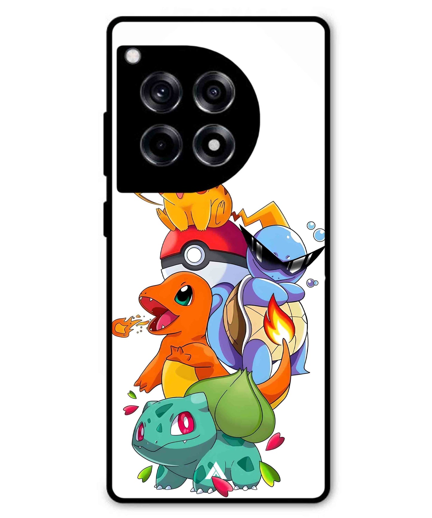 Pokemon Team Metal Back Cover Phone Case for Oneplus 12R