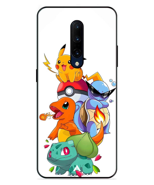 Pokemon Team Metal Back Cover Phone Case for Oneplus 7 Pro