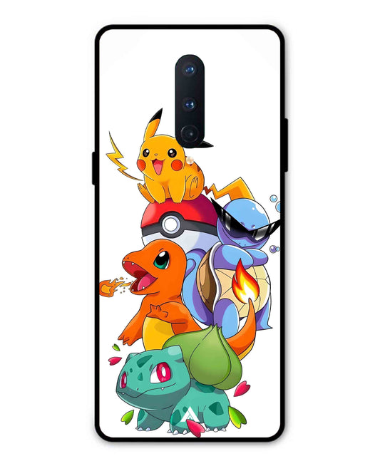 Pokemon Team Metal Back Cover Phone Case for Oneplus 8
