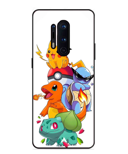 Pokemon Team Metal Back Cover Phone Case for Oneplus 8 Pro