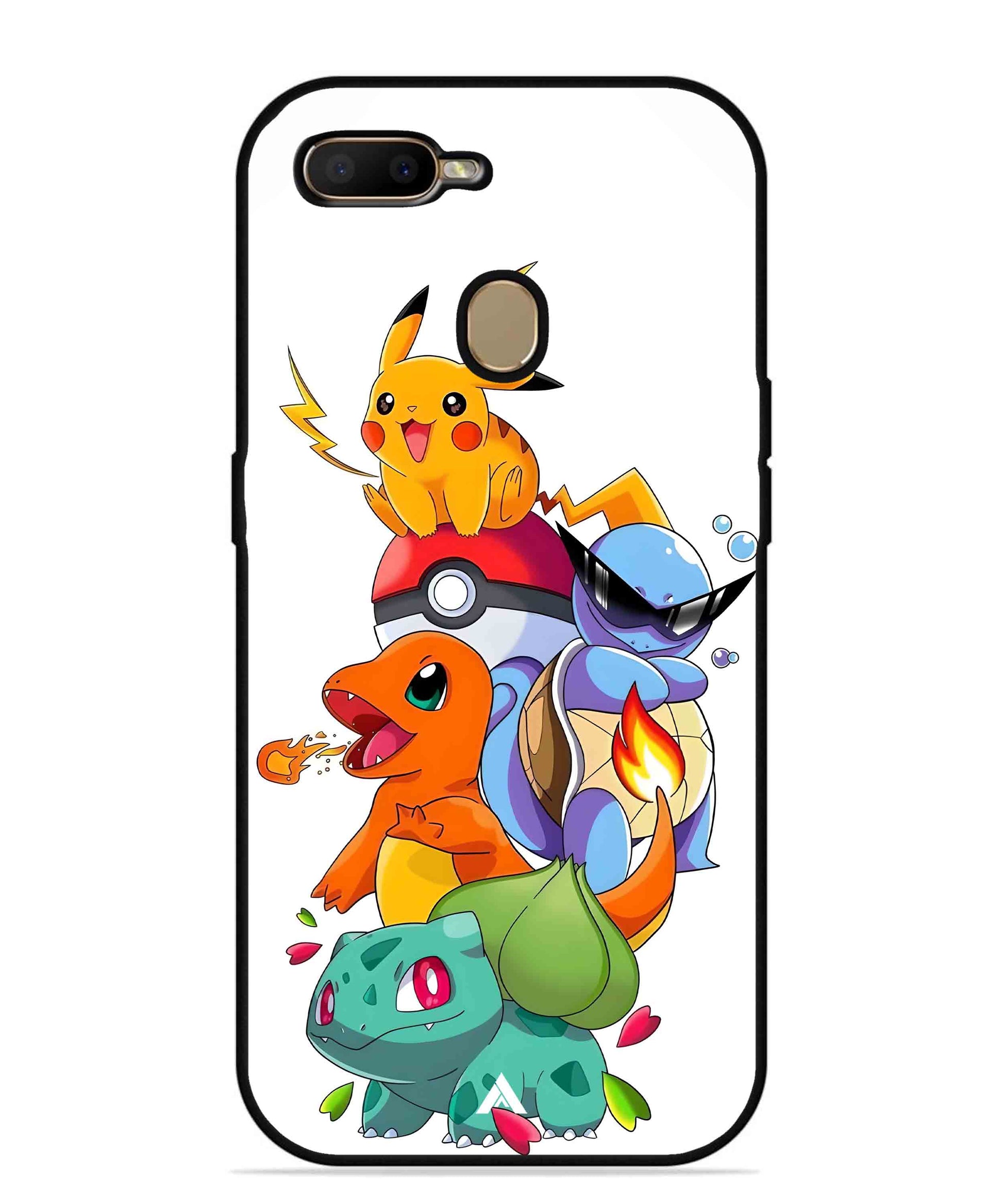 Pokemon Team Metal Back Cover Phone Case for Oppo A12