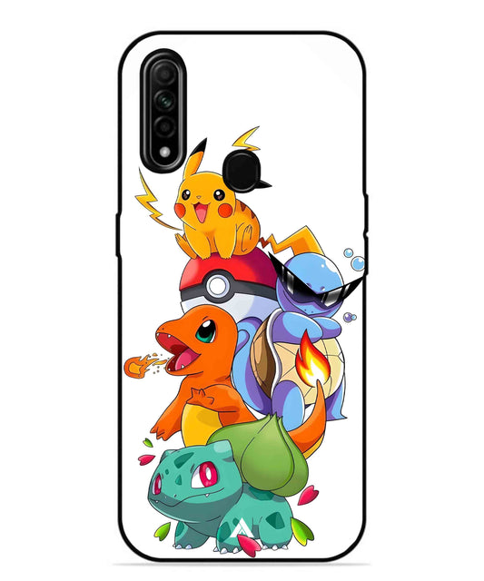 Pokemon Team Metal Back Cover Phone Case for Oppo A31