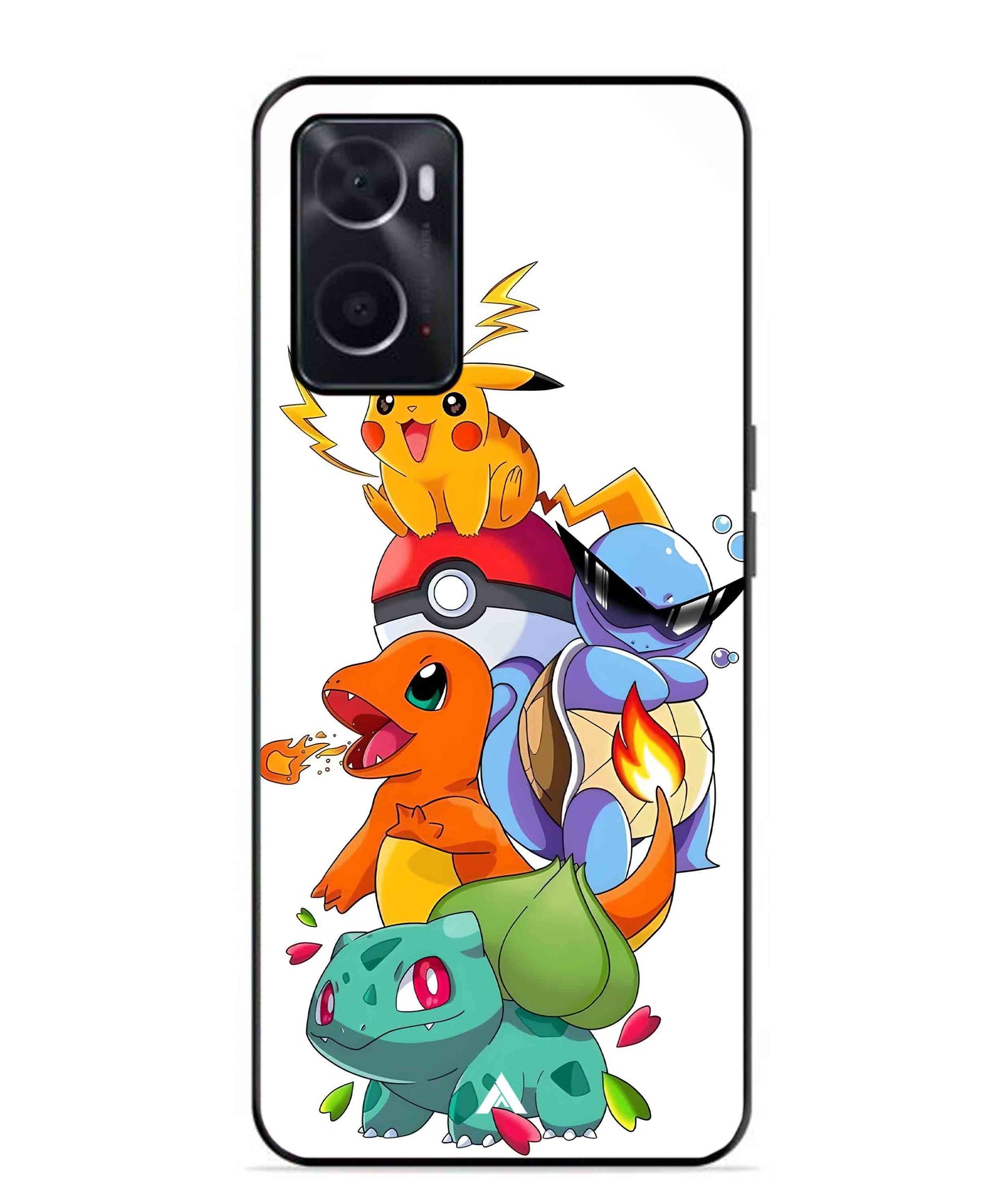 Pokemon Team Metal Back Cover Phone Case for Oppo A36