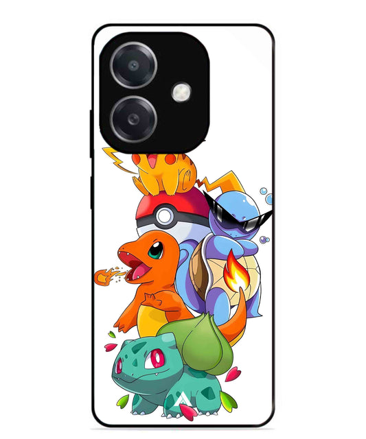 Pokemon Team Metal Back Cover Phone Case for Oppo A3X