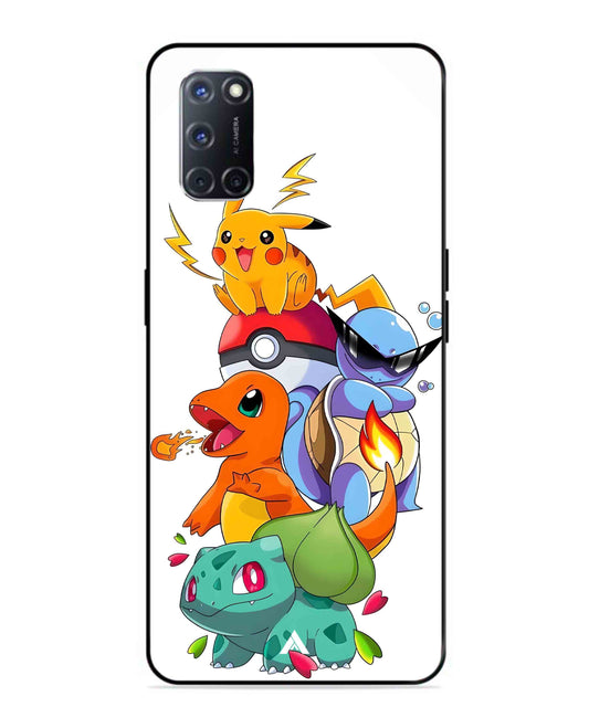 Pokemon Team Metal Back Cover Phone Case for Oppo A52