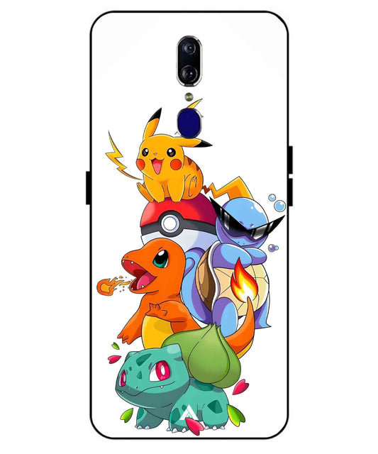 Pokemon Team Metal Back Cover Phone Case for Oppo F11