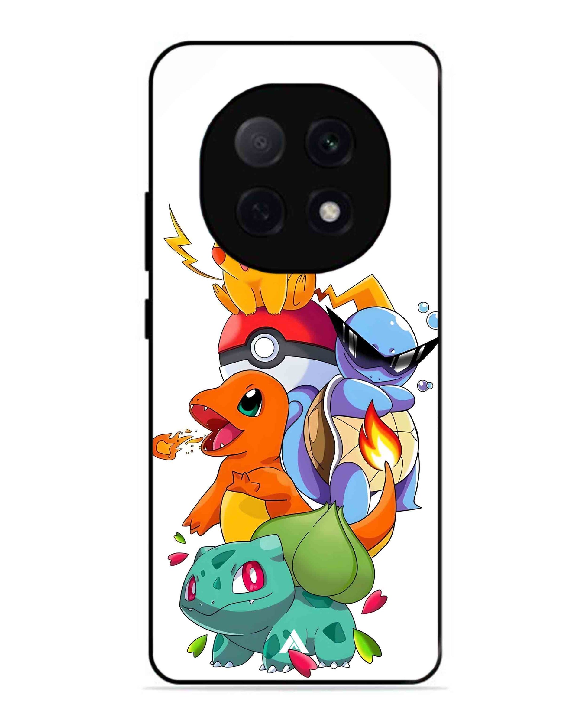 Pokemon Team Metal Back Cover Phone Case for Oppo F29 Pro